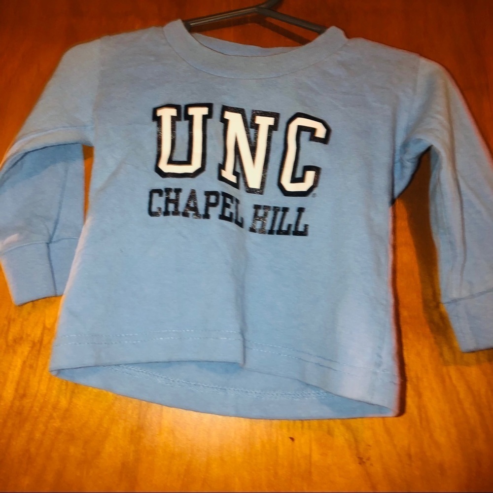 𝅺Infant kid unc tar heel n carolina tshirt 6 month